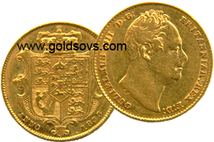 William IIII 1833 Gold Sovereign