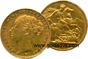 1872 Melbourne Gold Sovereign