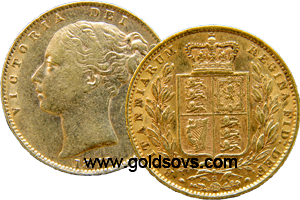 1880 Sydney Shield Sovereign