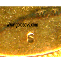 S on a Gold Sovereign