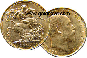 Melbourne Minted Gold Sovereign 1907