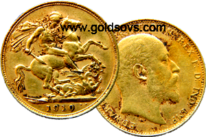 Melbourne Minted Gold Sovereign 1910