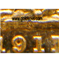 S Mint mark for Sydney Australian Sovereigns St George between 1872 and 1931.