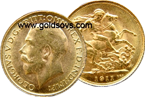 Canada Gold Sovereign 1911