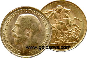 Canada Gold Sovereign 1919