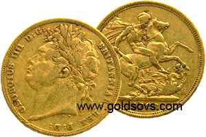 George IIII 1821 Gold Sovereign