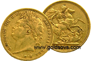 George IIII 1821 Gold Sovereign
