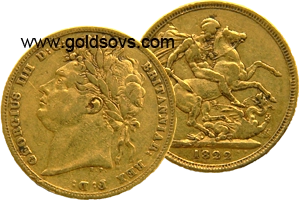 George IIII 1822 Gold Sovereign