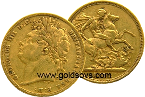George IIII 1824 Gold Sovereign