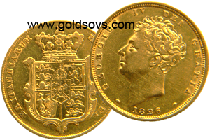 1826 George 4 Gold Sovereign