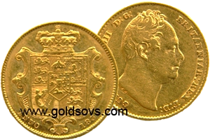 William IIII 1832 Gold Sovereign
