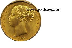 Victoria 1851 Gold Sovereign MS66