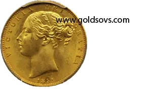 Victoria 1851 Gold Sovereign MS66