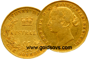 1855 Australia Sovereign