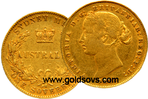 1855 Australia Sovereign
