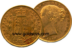 1864 Gold Sovereign