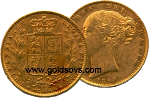 1864 Gold Sovereign