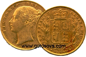 1865 Victoria Gold Sovereign