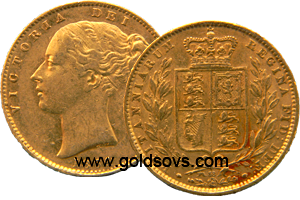 1868 Gold Sovereign