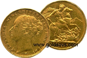 1872 Melbourne Gold Sovereign