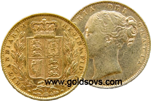 1872 Sydney Shield Sovereign