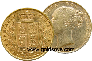 1873 Sydney Shield Sovereign