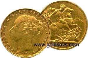 1875 Melbourne Gold Sovereign