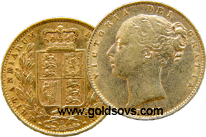 1879 Sydney Shield Sovereign