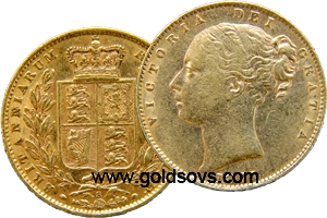 1879 Sydney Shield Sovereign