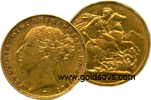 1880 Melbourne Gold Sovereign