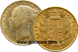 1883 Sydney Shield Sovereign