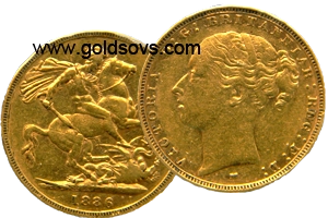 1886 Melbourne Gold Sovereign