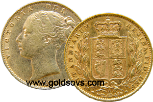 1886 Sydney Shield Sovereign