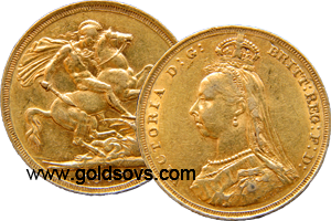 Sydney Gold Sovereign Jubilee Head