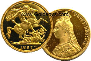 Proof 1887 Gold Sovereign