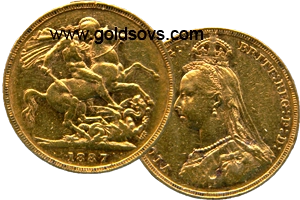 1887 Gold Sovereign