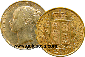 1887 Sydney Shield Sovereign