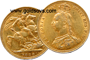 Sydney gold Sovereign Jubilee head