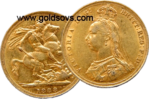 Sydney gold Sovereign Jubilee head
