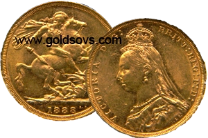 1888 Melbourne Gold Sovereign