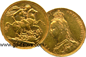 1889 Gold Sovereign