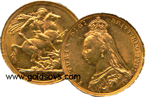 1890 Melbourne Gold Sovereign