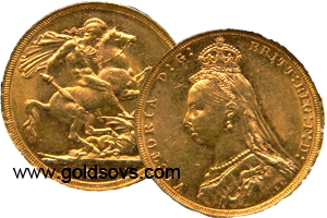 1890 Melbourne Gold Sovereign