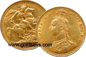 Sydney gold Sovereign Jubilee head