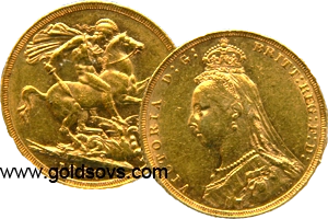 Victoria 1891 Gold Sovereign