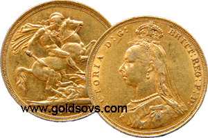 Sydney gold Sovereign Jubilee head
