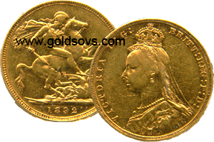 1892 Melbourne Gold Sovereign