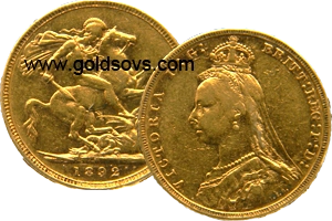 1892 Melbourne Gold Sovereign
