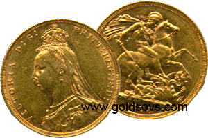 Victoria 1892 Gold Sovereign