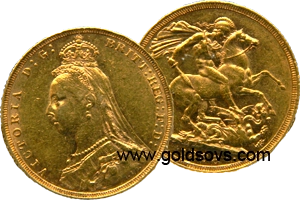 Victoria 1892 Gold Sovereign